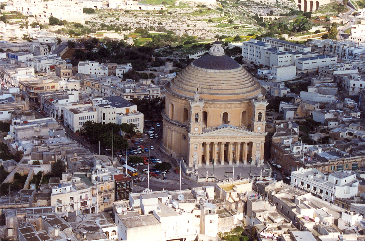 Mosta Rotunda Church, facade restoration