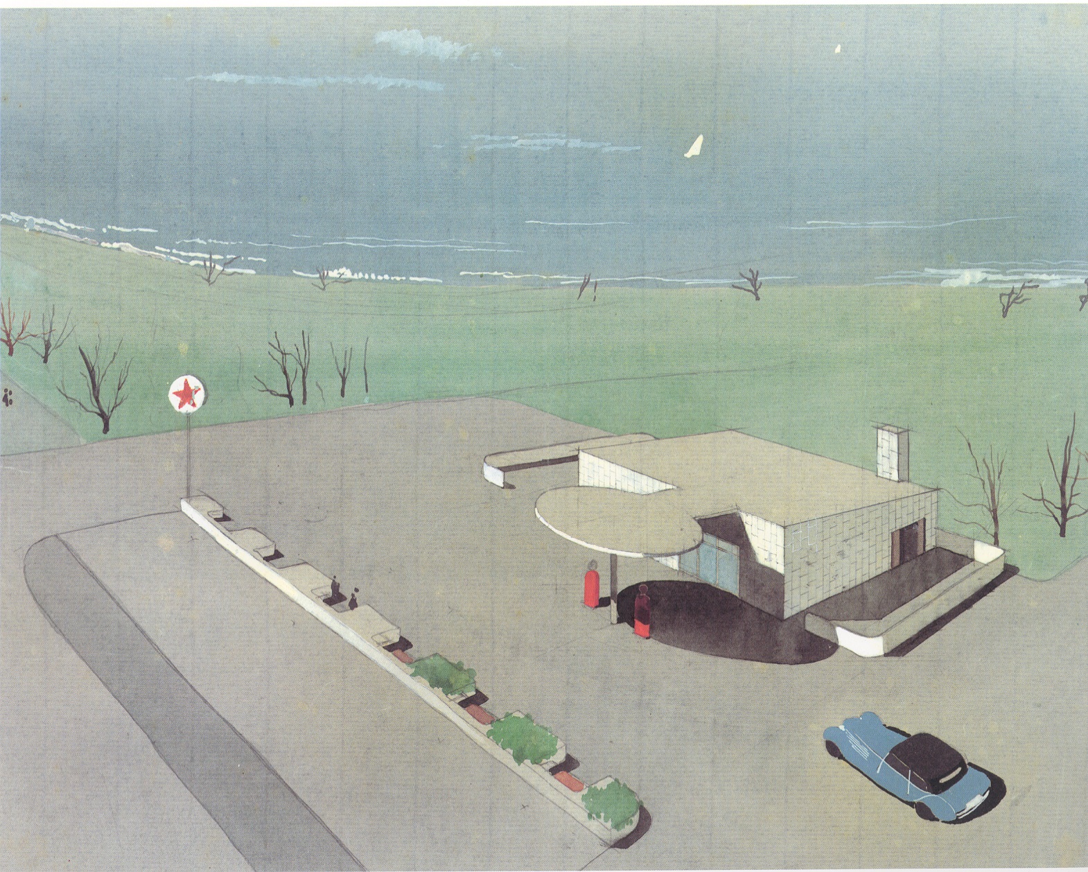Image 'Texaco Servicestation 1938, Skovshoved Harbour'