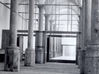  'Jonathas House - Castle entry porch and riding stables, Enghien '