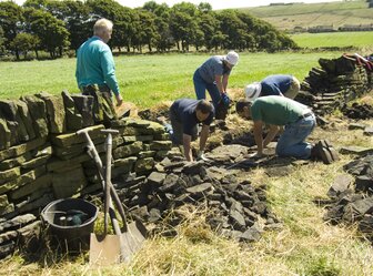  'Dry stone walling project, Upper Colne Valley '