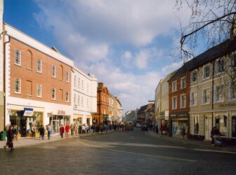 Image 'New pedestrian zone in the historic Maylord Orchards, Hereford'