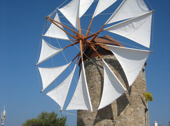 Image 'The Windmills of St John the Theologian Monastery's , Island of Patmos'