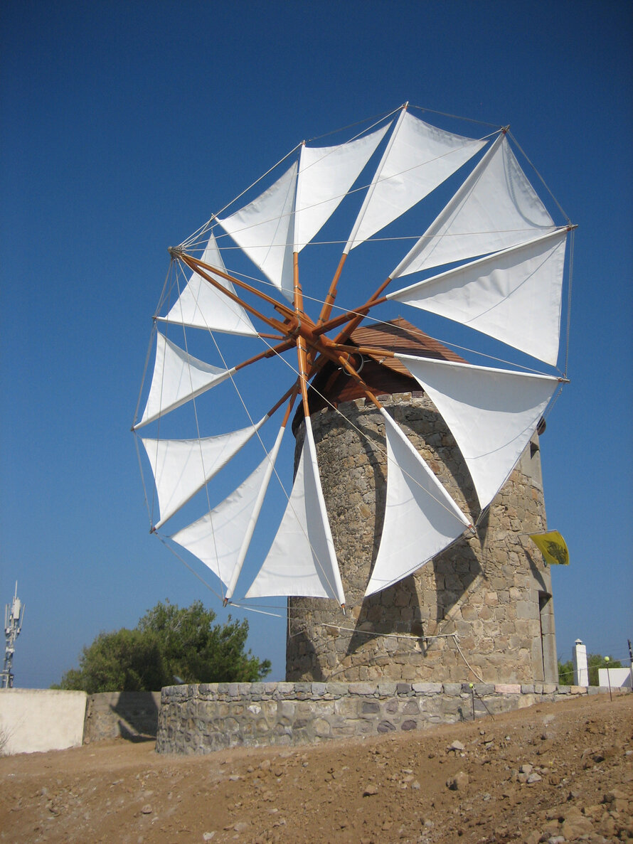 The Windmills of St John the Theologian Monastery's , Island of Patmos