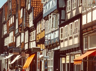  'New pedestrian zone in the historic town centre of Celle '