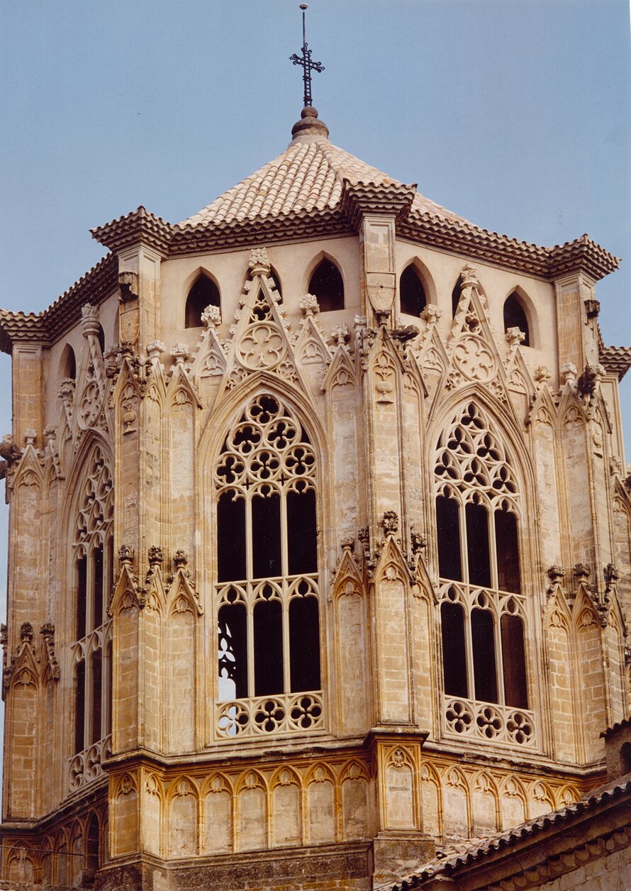 The Church Tower of the Royal Abbey of Santa Maria de Poblet 