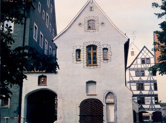  'Nikolauskapelle, Steinhaus and "Gindele"-building, Ulm'