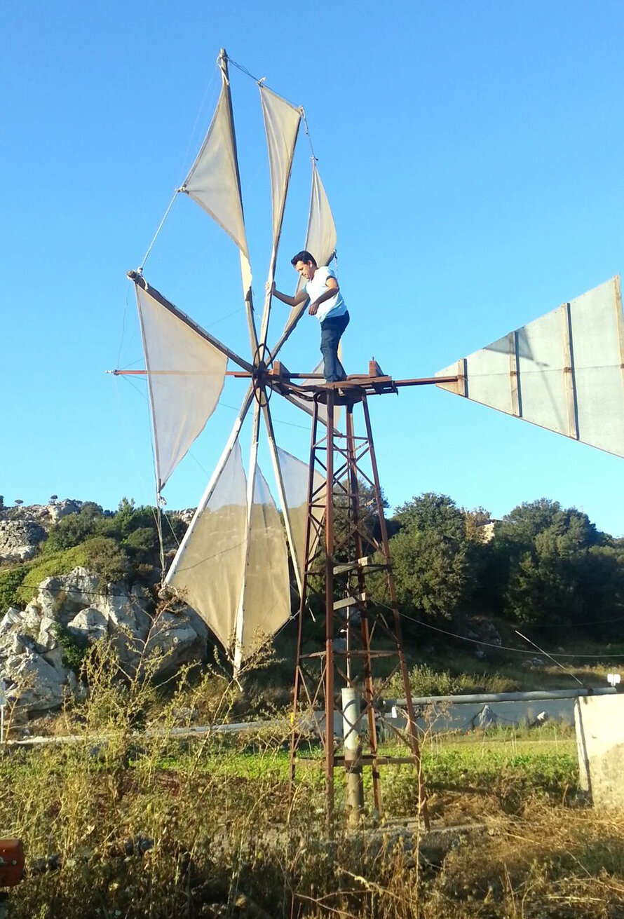 Restoration of Lasithi Plateau’s windmills with perforated sails