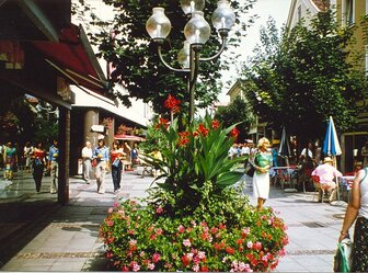  'New pedestrian zone in the historic town centre of Bad Reichenhall'