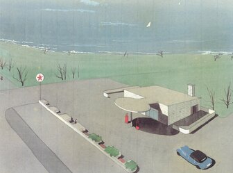  'Texaco Servicestation 1938, Skovshoved Harbour'