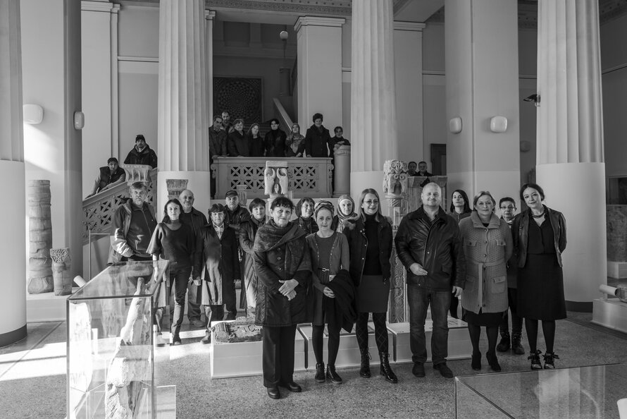 Employees and activists of the National Museum of Bosnia and Herzegovina