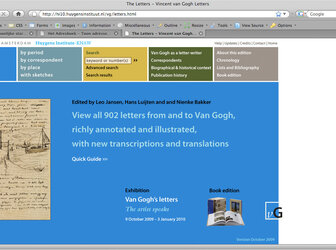 Image 'The Letters Project (the letters of Vincent van Gogh 1853-1890)'