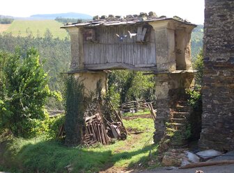  'Granaries on Stilts in the Northwest of Spain'