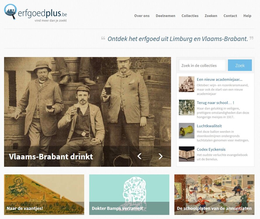 Erfgoedplus: Online heritage platform