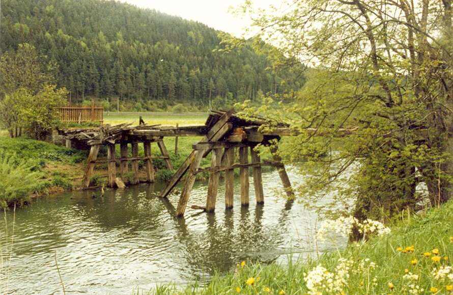 Pile bent bridge (Pfahljochbrücke), Horb am Neckar