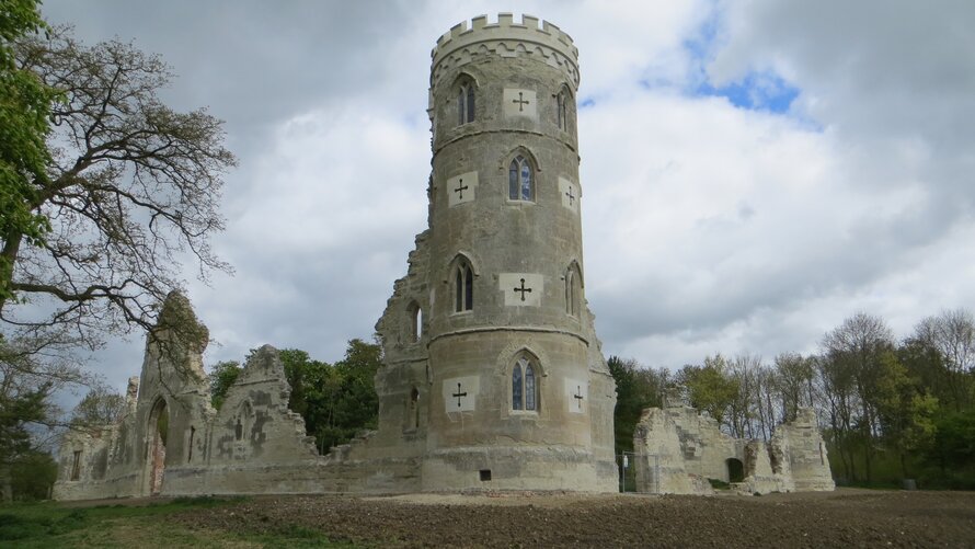 Wimpole Hall’s Gothic Tower in Wimpole