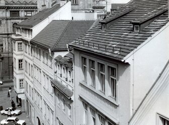  'Pedestrian zone "Mustek Street" in the historic town centre of Prague'