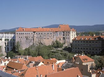  'The Northern facade of Horni Hrad at Ceský Krumlov State Castle'