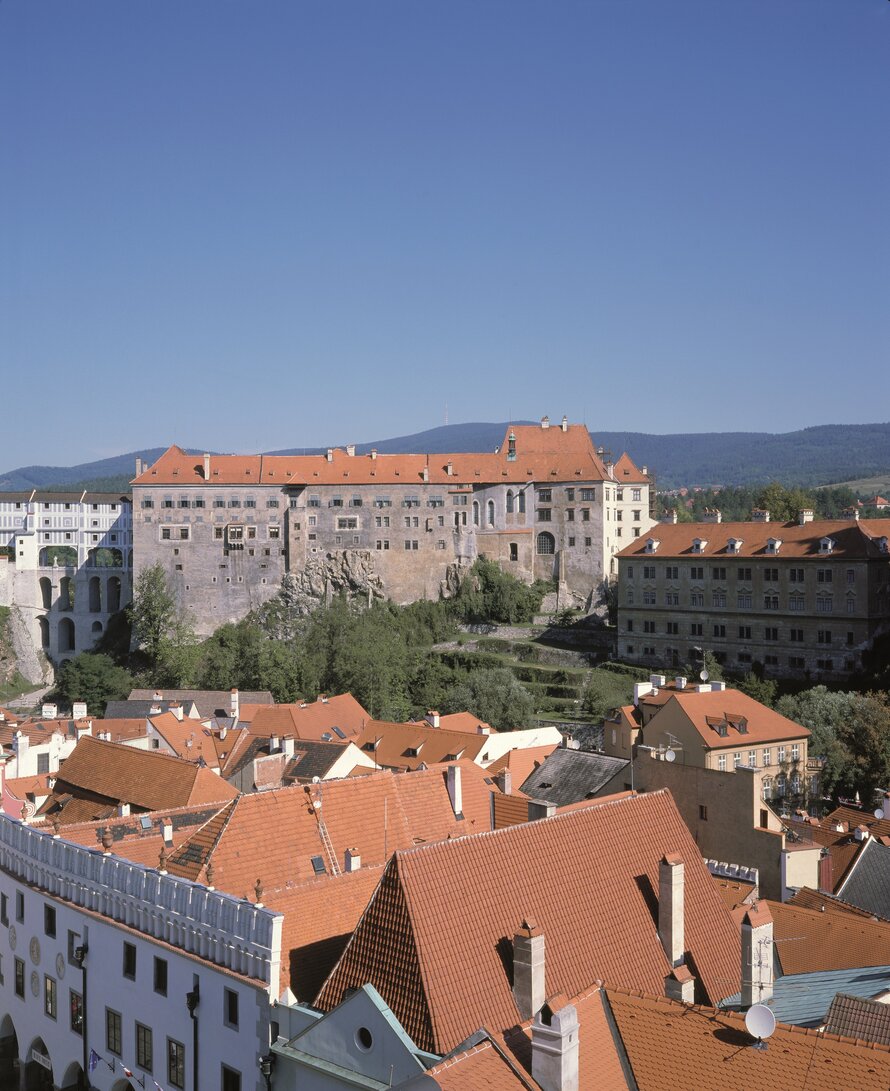 The Northern facade of Horni Hrad at Ceský Krumlov State Castle